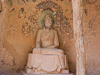 070624-1636 Seated Buddha at Binglingsi (Yellow River, Gansu)