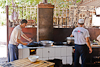 070706-2256 Cook's helpers at outdoor eatery near Yanghai (Shanshan, Xinjiang)
