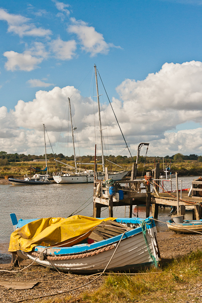 Boats docked on the River Blyth (Suffolk)