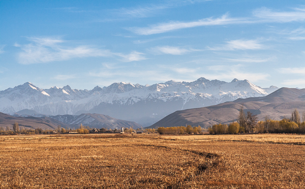 A view of the Tien Shan mountains (Kyrgyzstan)
