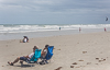 140602-5511 People relaxing on Cape Canaveral beach