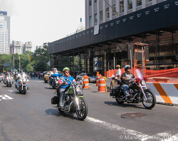 Motorcycle rally near Ground Zero (World Trade Centre), NYC