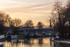 141229-6671 Sunset at Cutter Ferry Bridge, Cambridge